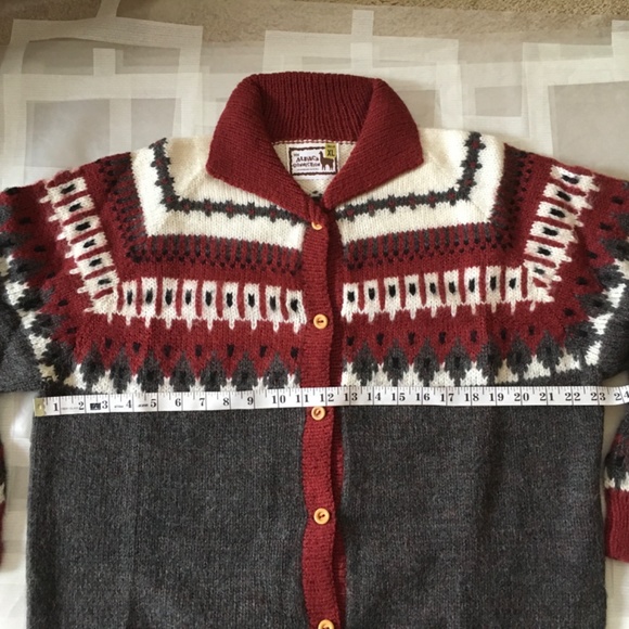 NWOT Alpaca Connection Button Up Cardigan Sweater Fair Isles. - Picture 3 of 4